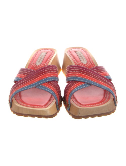 Zimmermann Leather Striped Slides