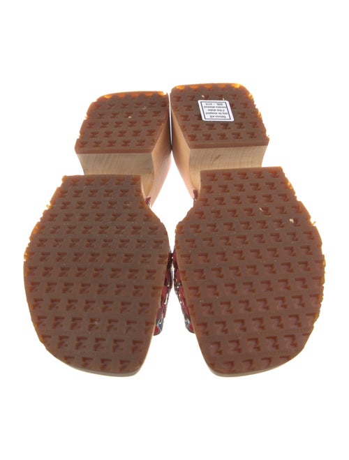 Zimmermann Leather Striped Slides