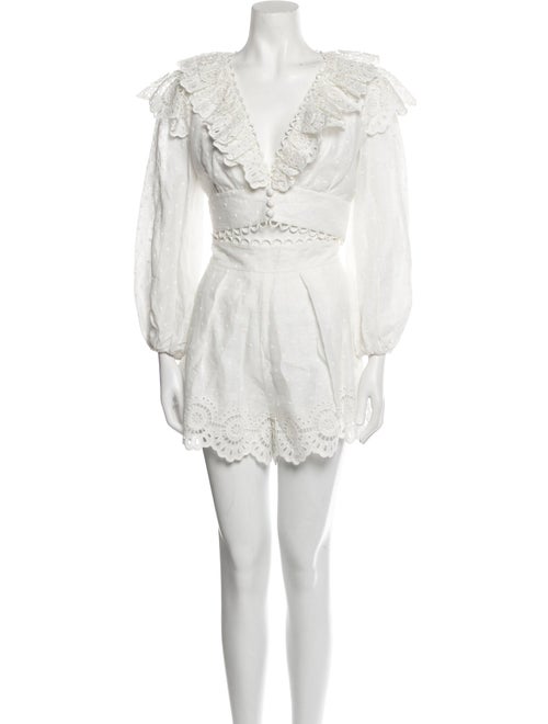 Zimmermann Ruffle Embellishment Short Set