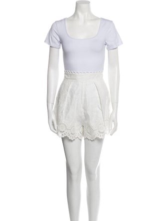 Zimmermann Ruffle Embellishment Short Set