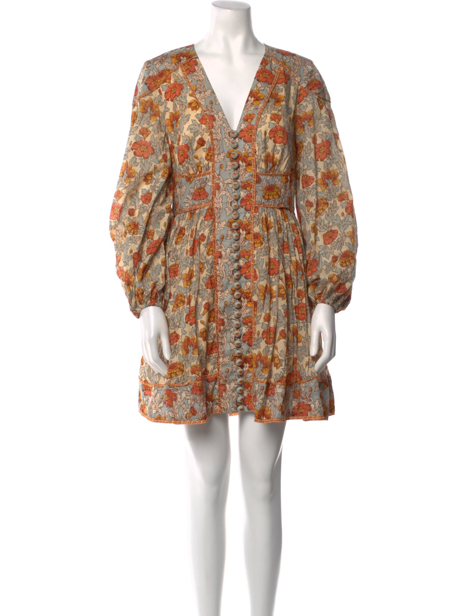 Zimmermann Floral Print Mini Dress