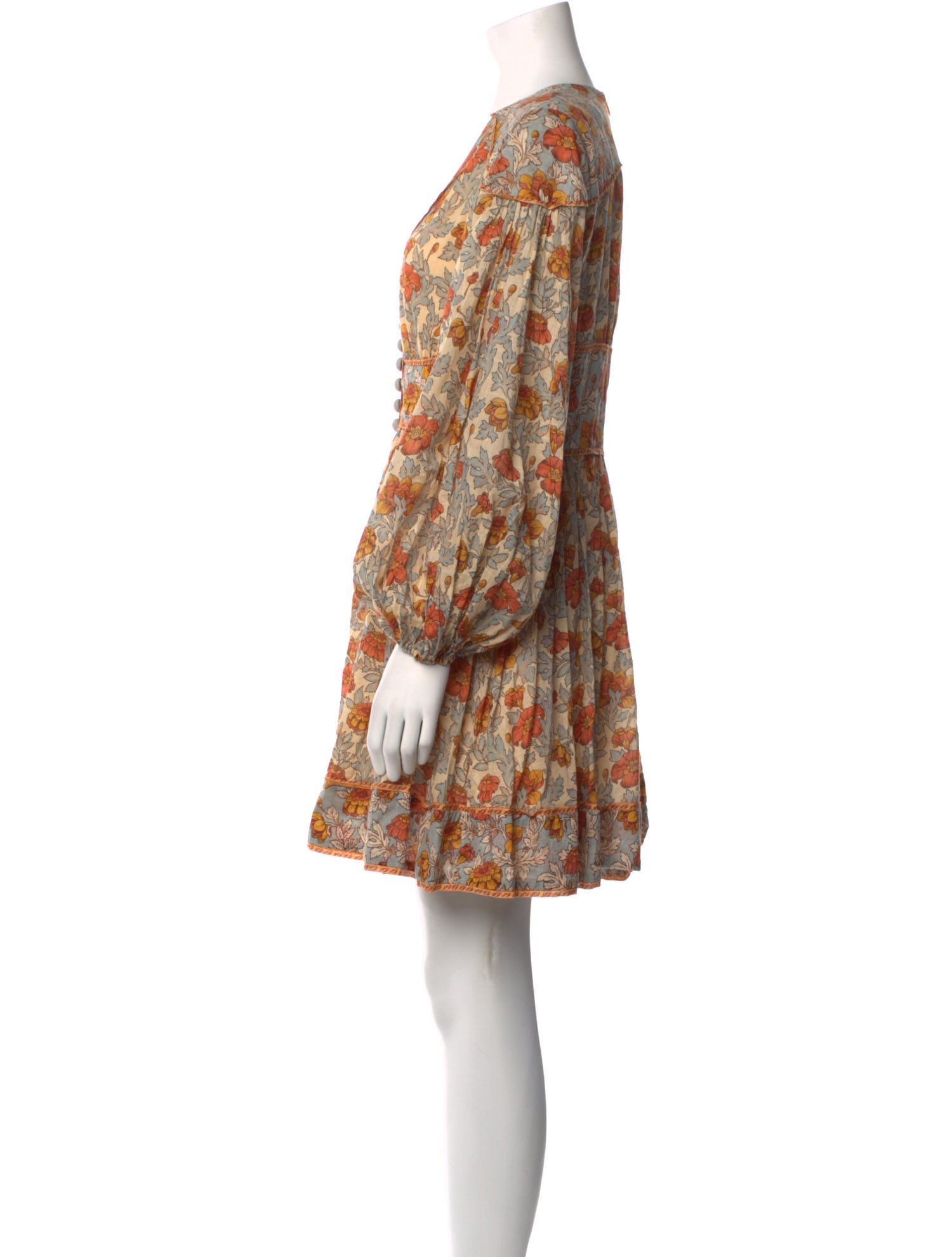 Zimmermann Floral Print Mini Dress