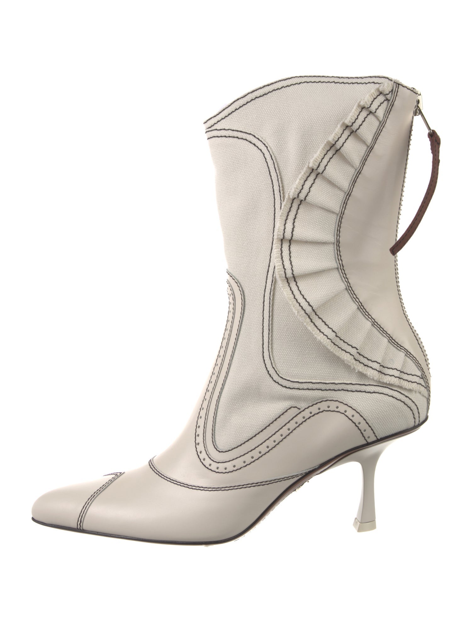 Zimmermann Canvas Lace-Up Boots w/ Tags