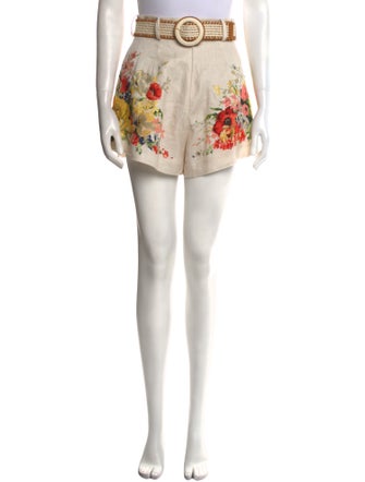 Zimmermann Linen Mini Shorts