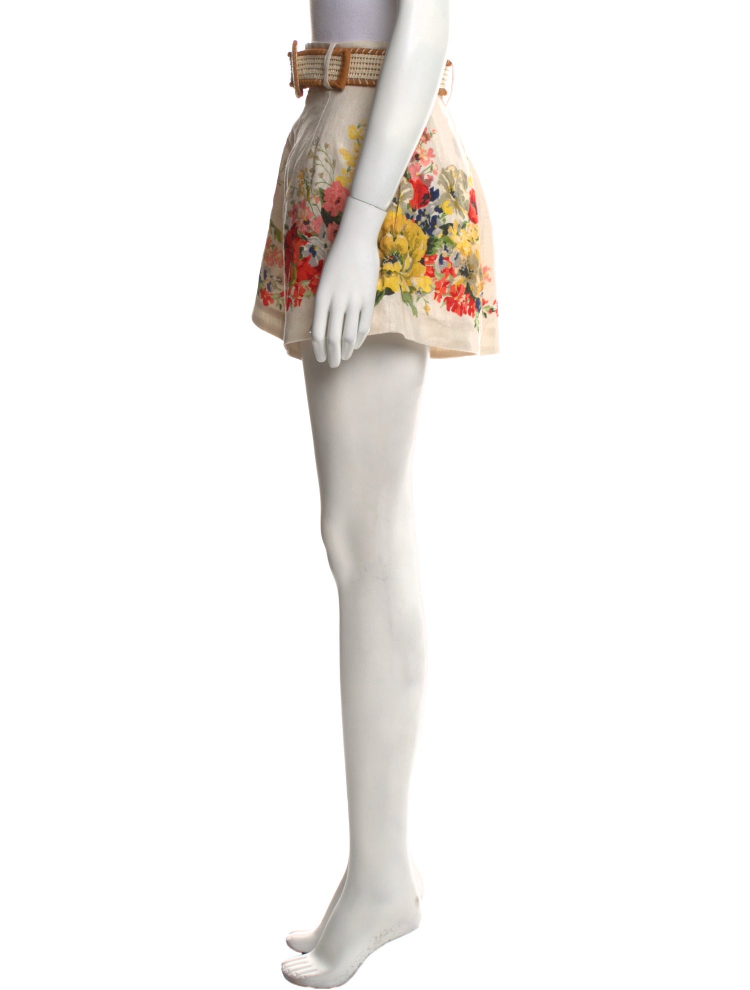 Zimmermann Linen Mini Shorts