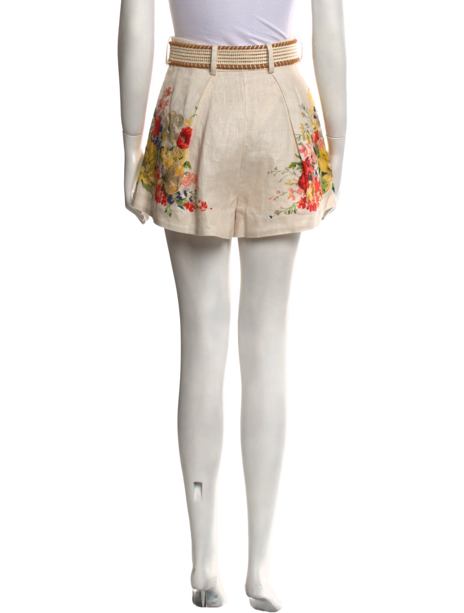 Zimmermann Linen Mini Shorts