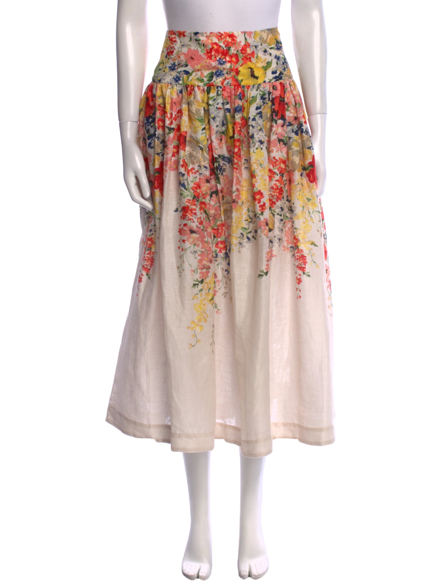 Zimmermann Linen Midi Length Skirt w/ Tags