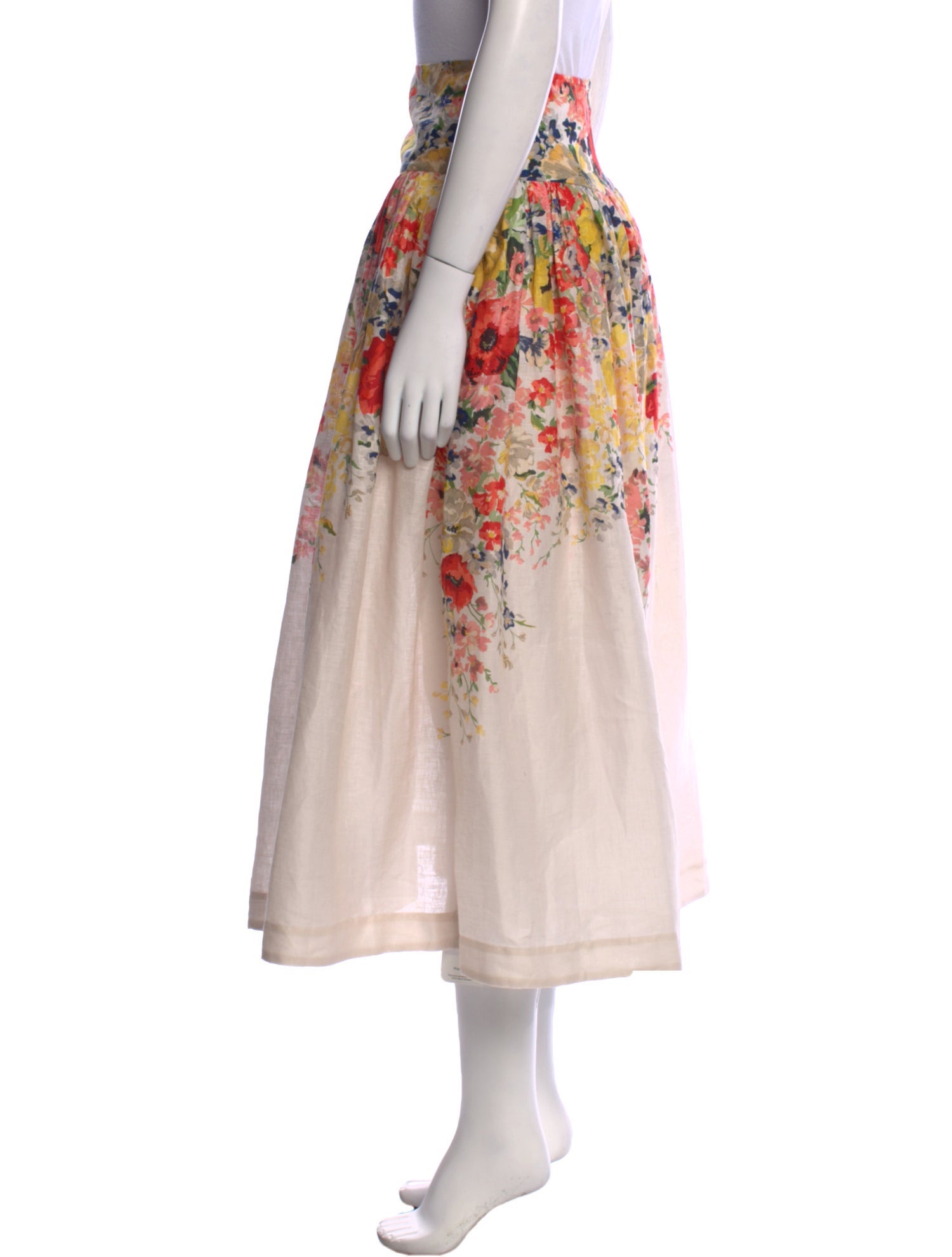 Zimmermann Linen Midi Length Skirt w/ Tags