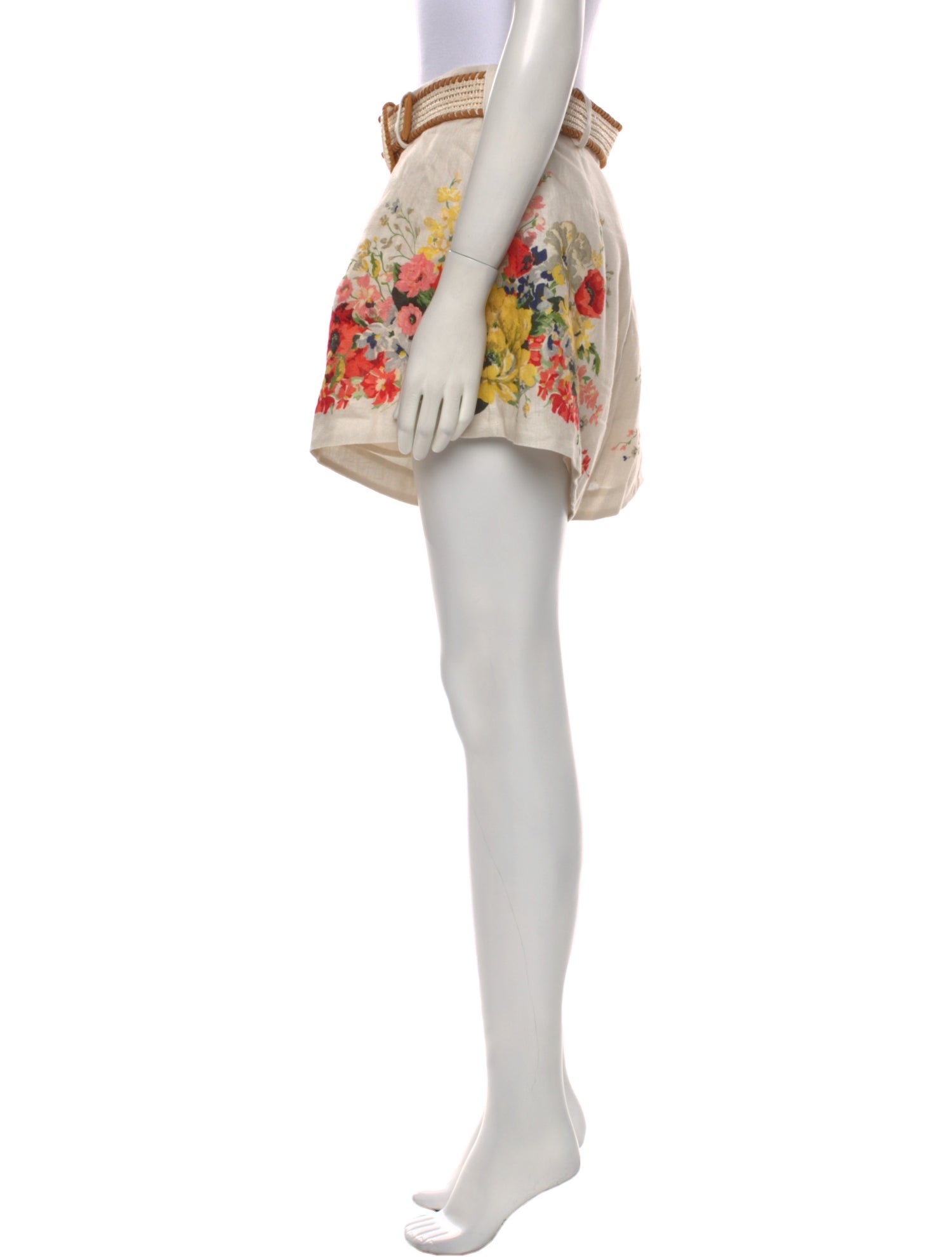 Zimmermann Linen Mini Shorts