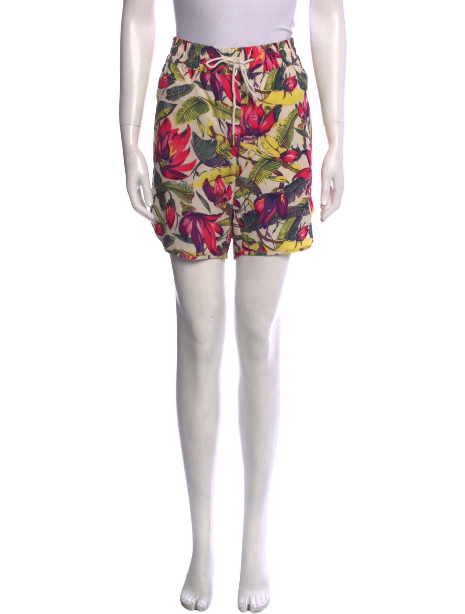 Zimmermann Floral Print Mini Shorts