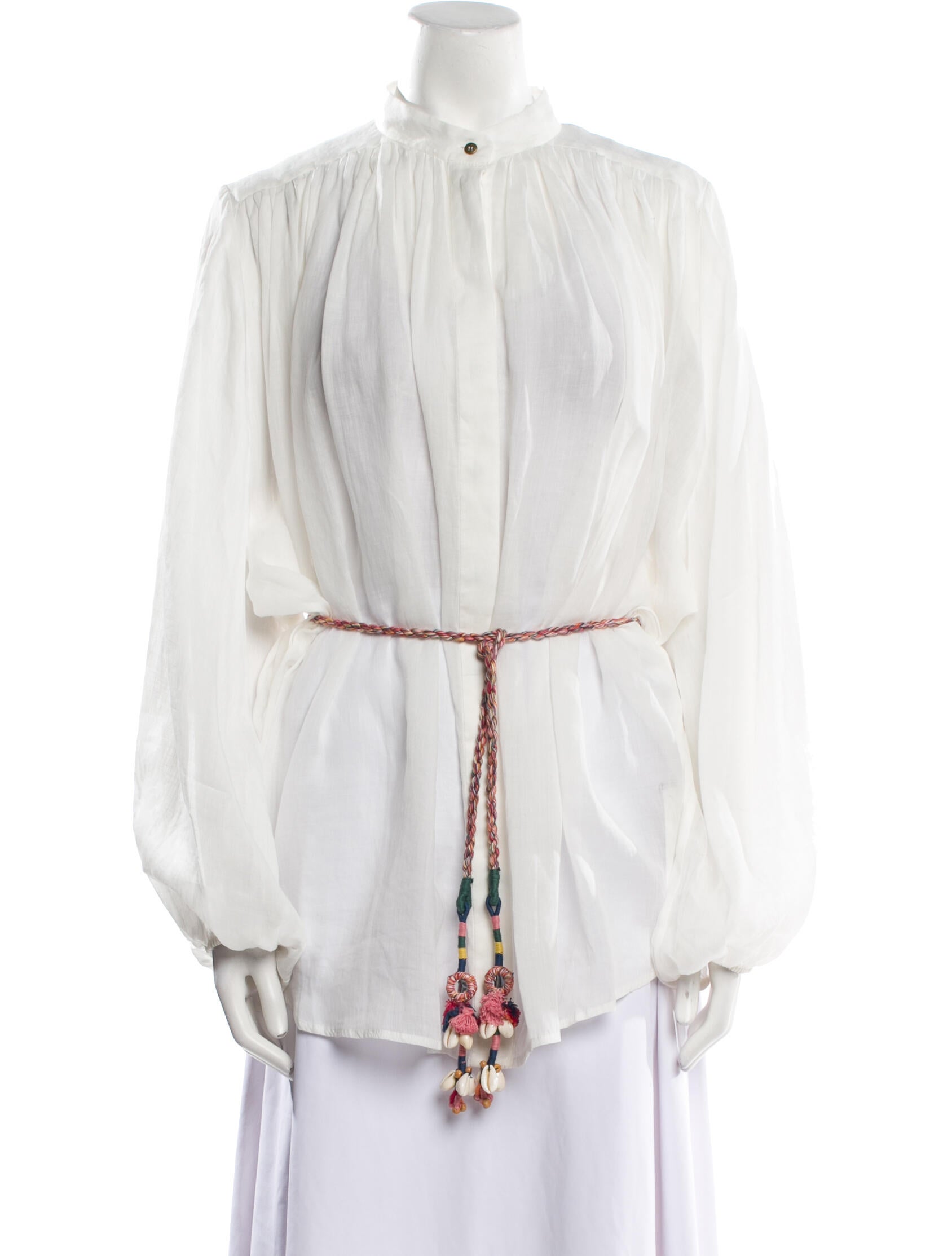 Zimmermann Mock Neck Long Sleeve Blouse w/ Tags