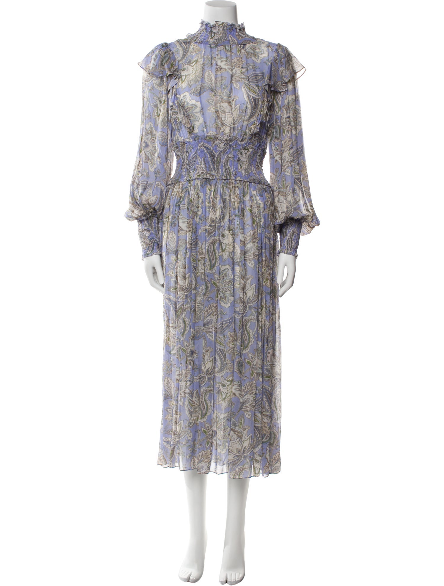Zimmermann Paisley Print Long Dress