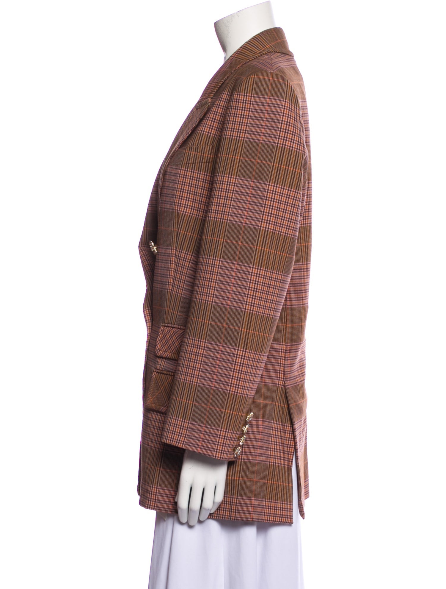 Zimmermann Plaid Print Blazer