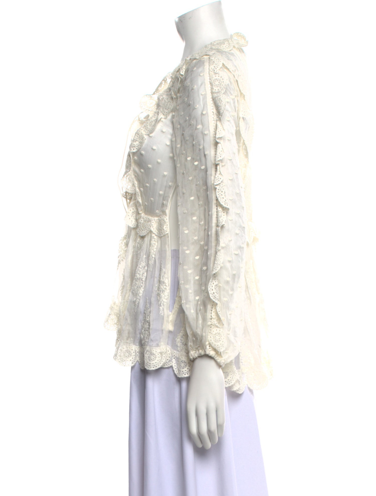 Zimmermann Silk Tie Neck Blouse w/ Tags
