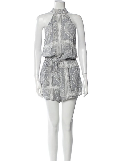Zimmermann Printed Halterneck Romper