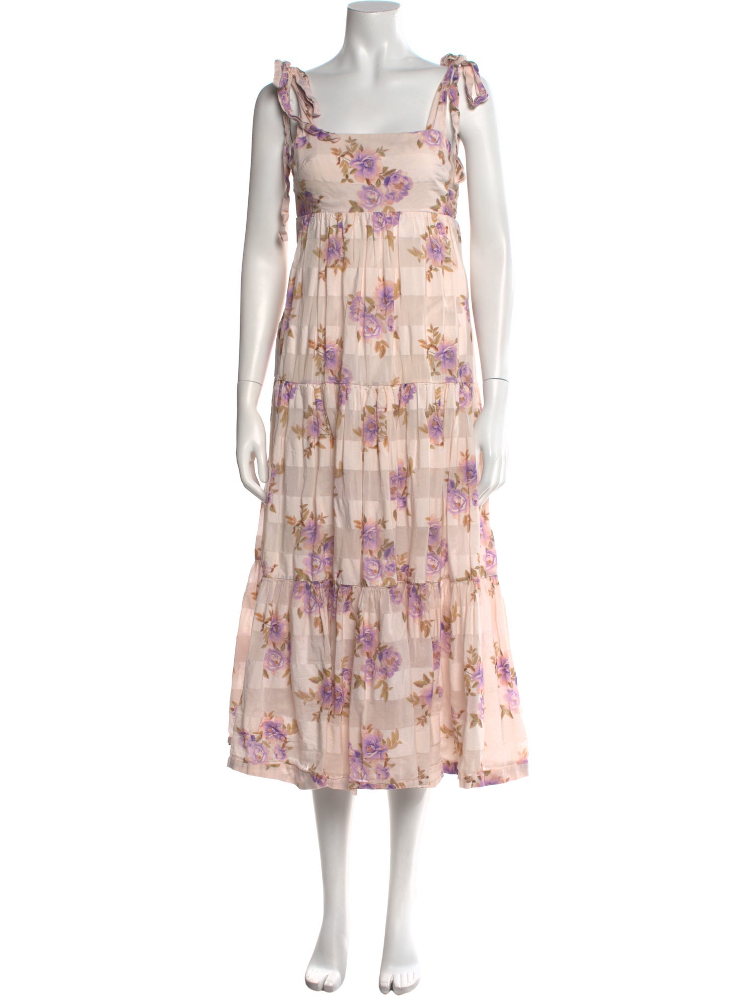 Zimmermann Floral Print Midi Length Dress