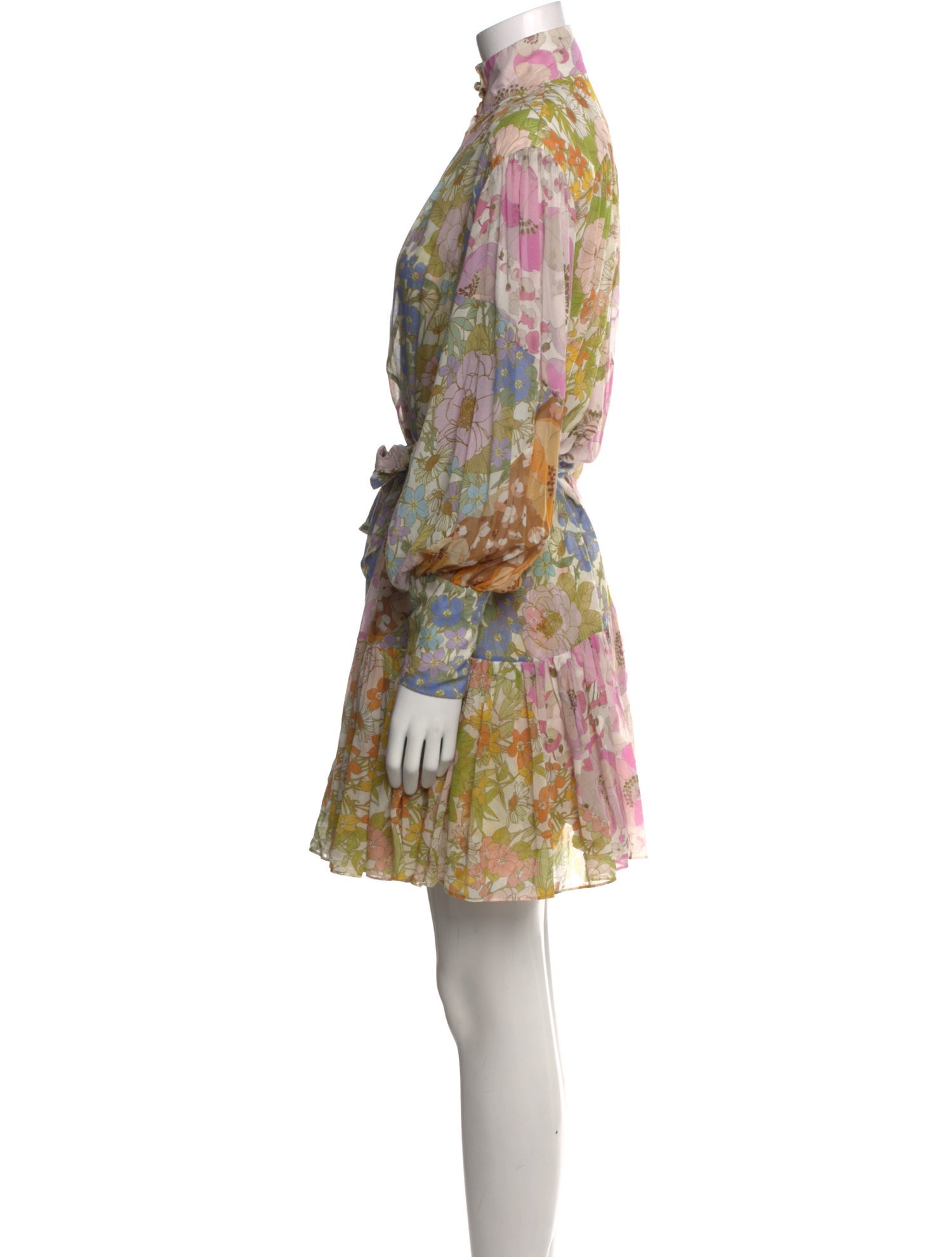 Zimmermann Floral Print Mini Dress