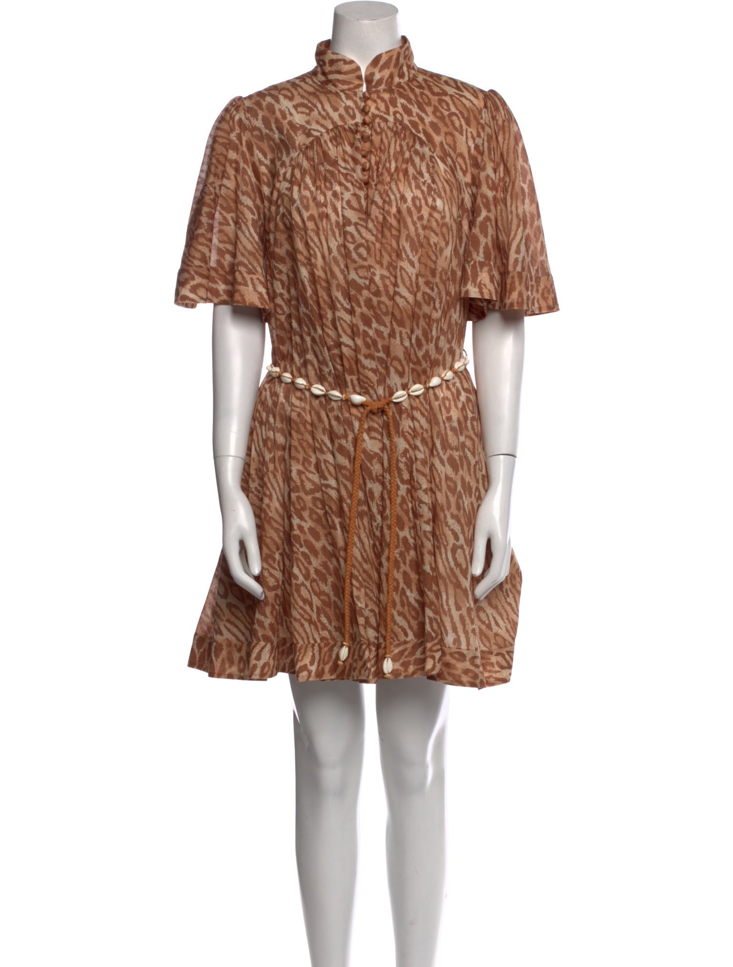 Zimmermann Animal Print Mini Dress