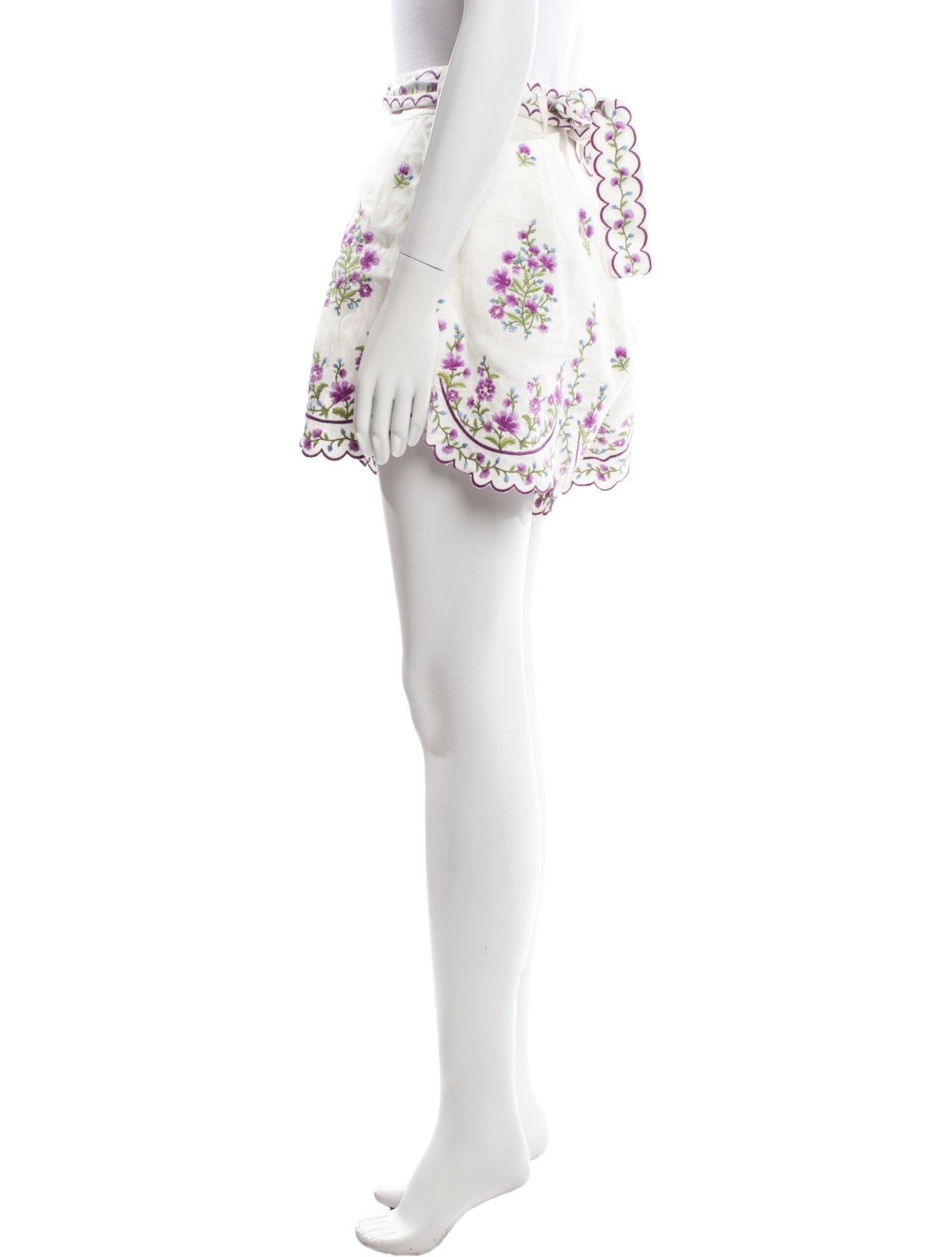 Zimmermann Linen Mini Shorts