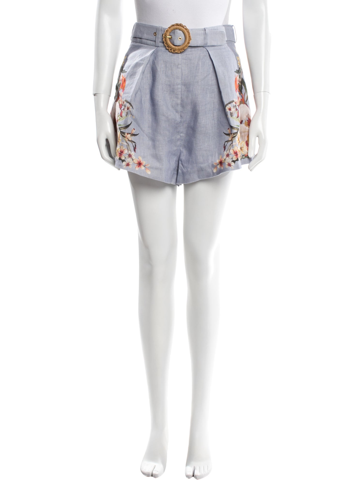 Zimmermann Linen Mini Shorts