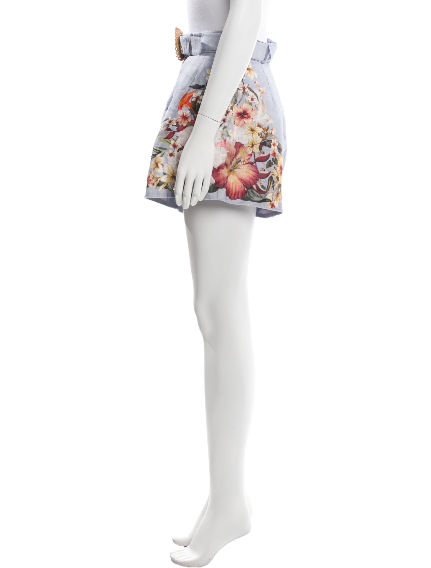 Zimmermann Linen Mini Shorts