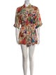 Zimmermann Linen Floral Print Romper