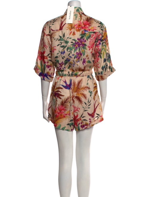 Zimmermann Linen Floral Print Romper