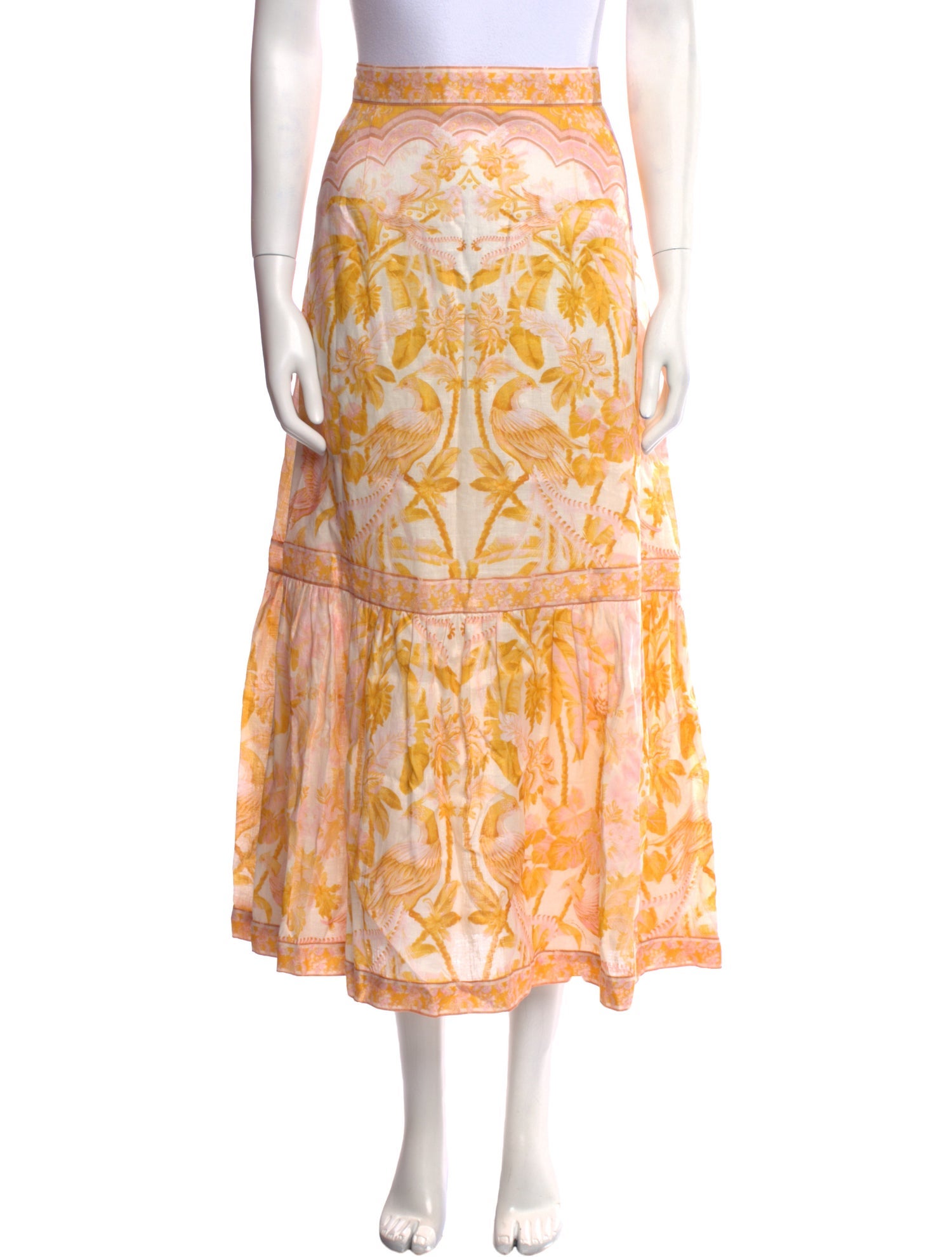 Zimmermann Linen Midi Length Skirt w/ Tags