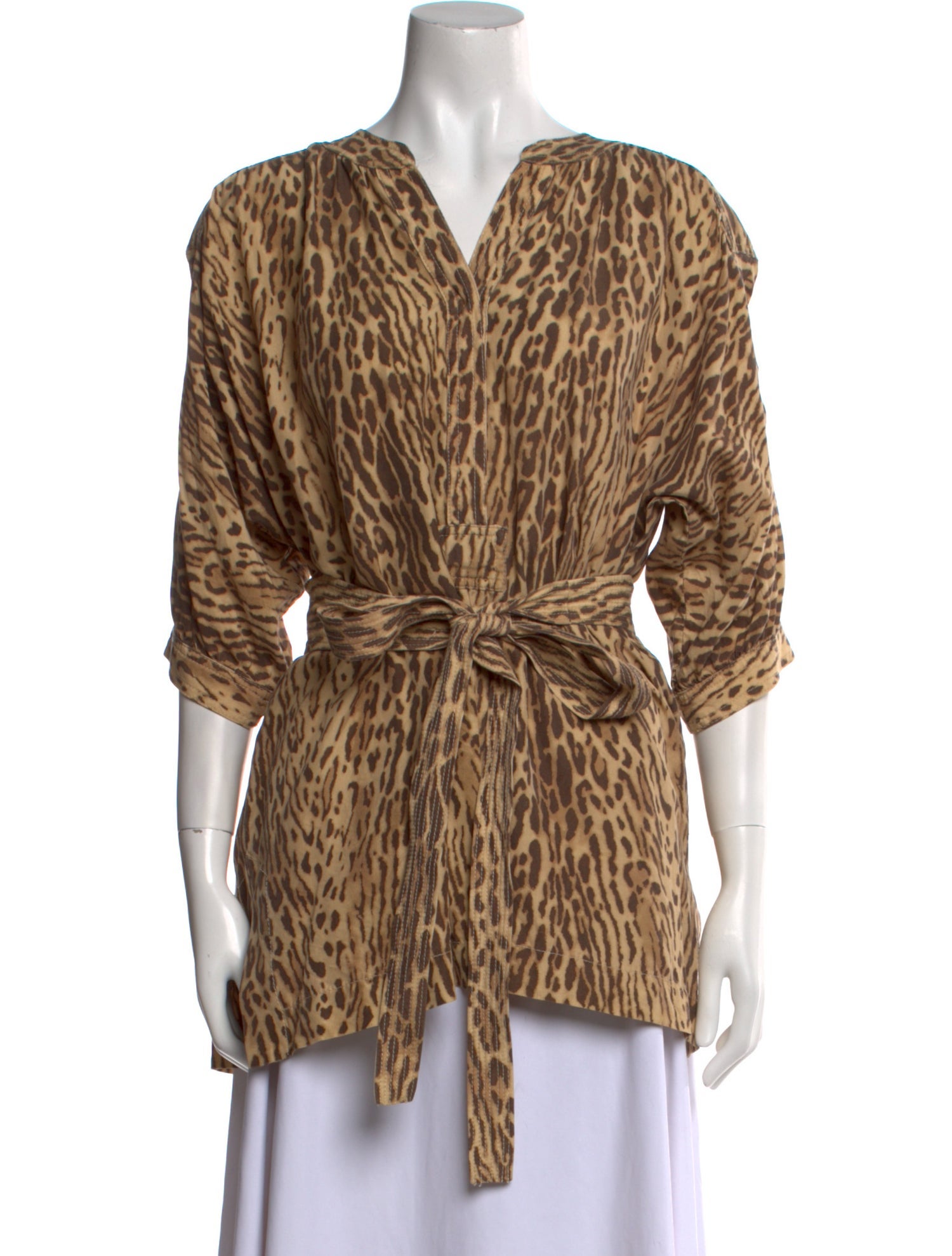 Zimmermann Silk Animal Print Tunic