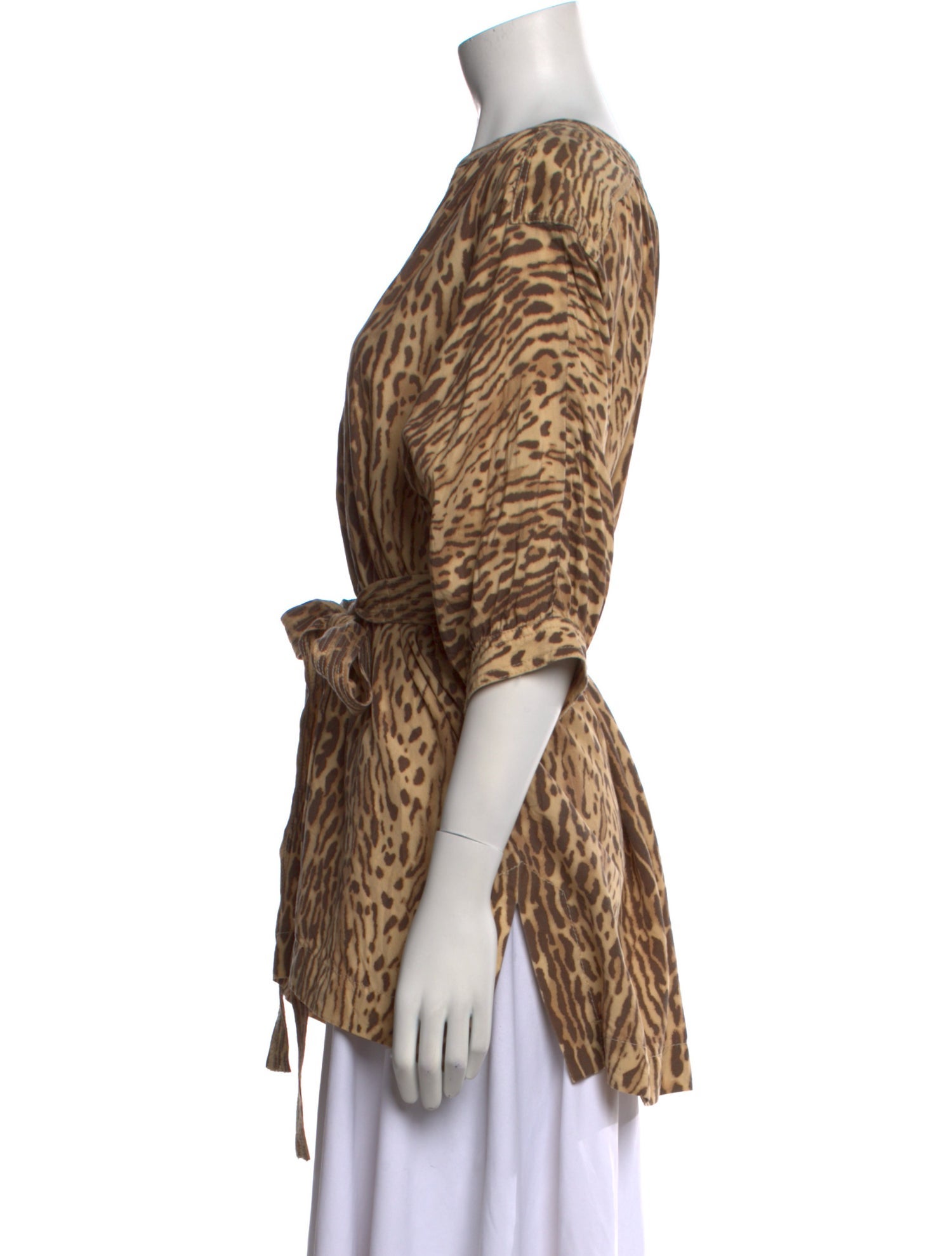 Zimmermann Silk Animal Print Tunic
