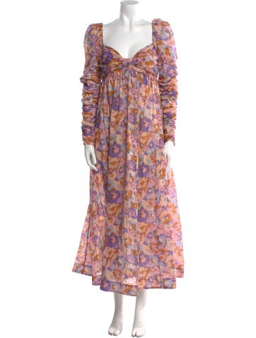 Zimmermann Dresses Floral Print Long Dress M