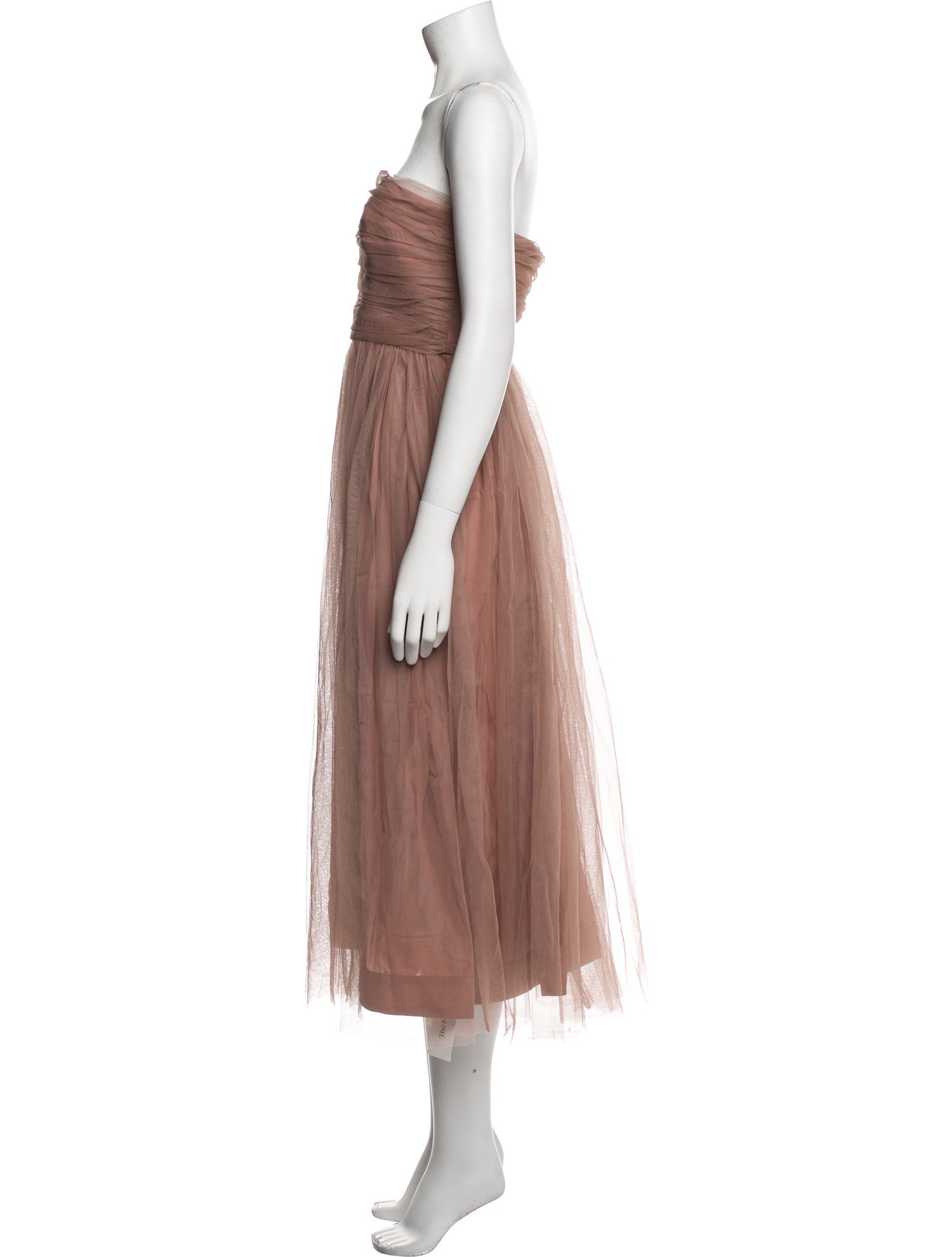 Zimmermann Strapless Knee-Length Dress