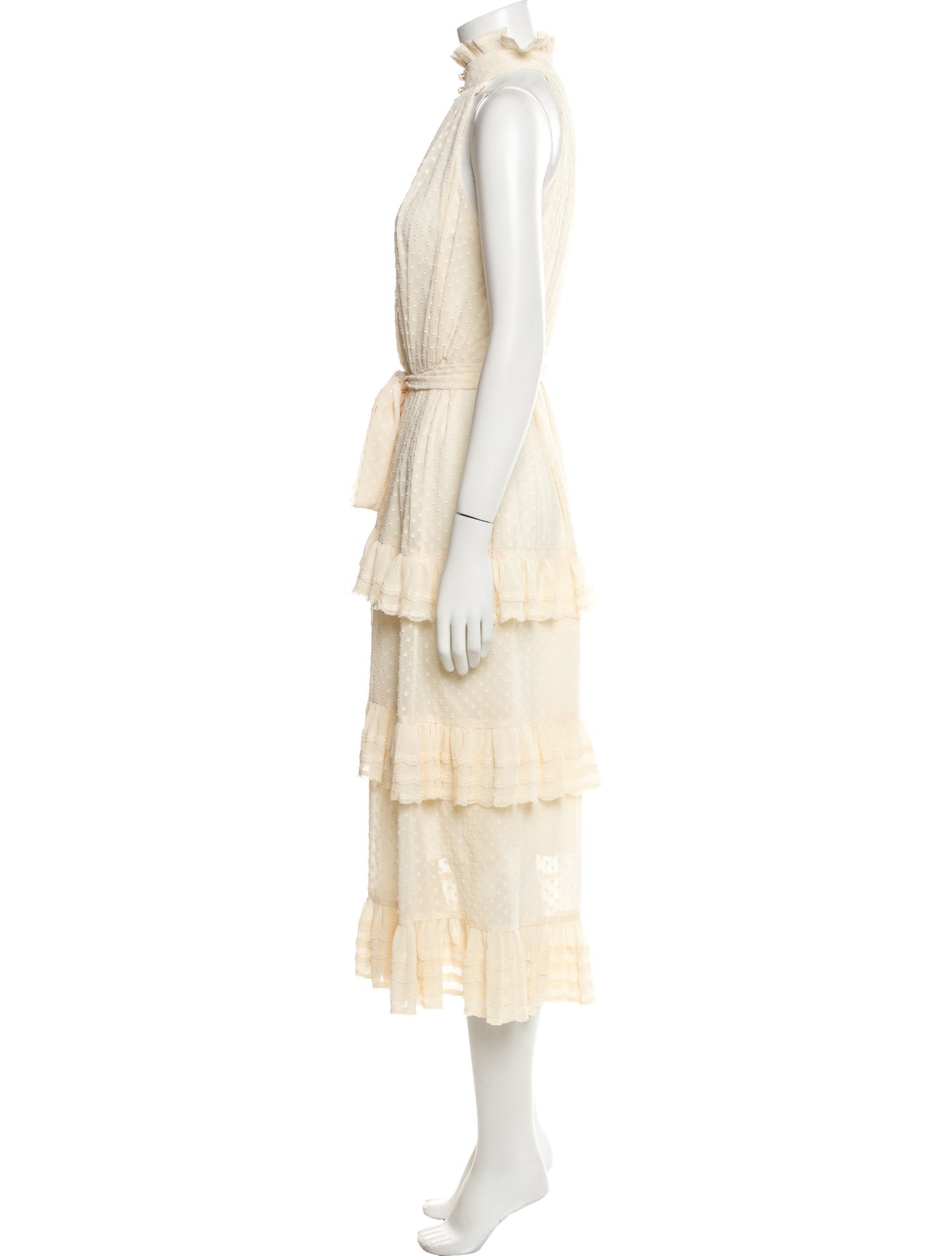 Zimmermann Mock Neck Long Dress