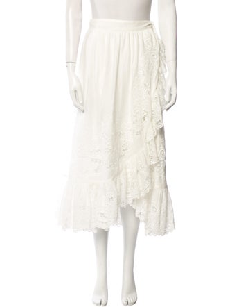 Zimmermann Lace Pattern Midi Length Skirt