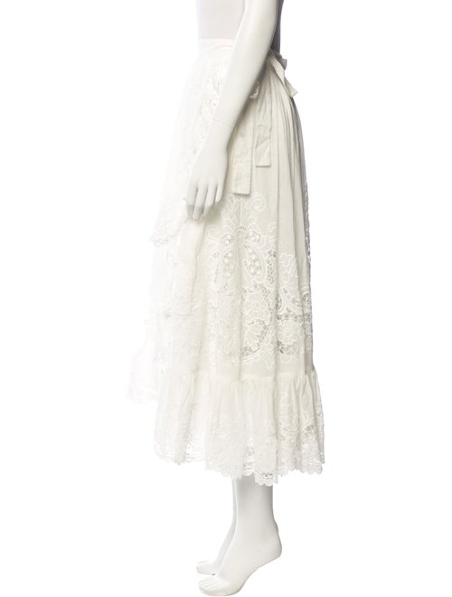 Zimmermann Lace Pattern Midi Length Skirt