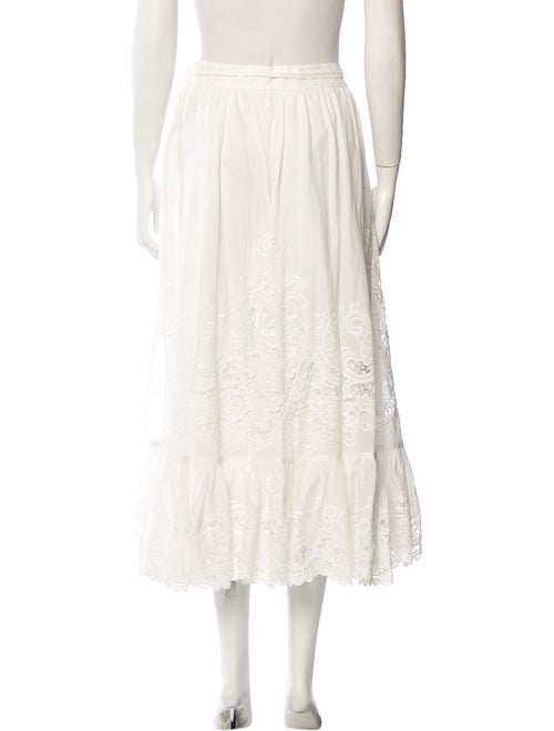 Zimmermann Lace Pattern Midi Length Skirt