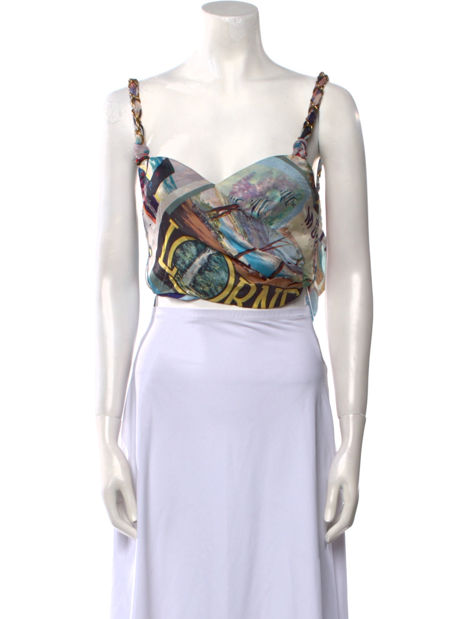 Zimmermann Silk Printed Crop Top