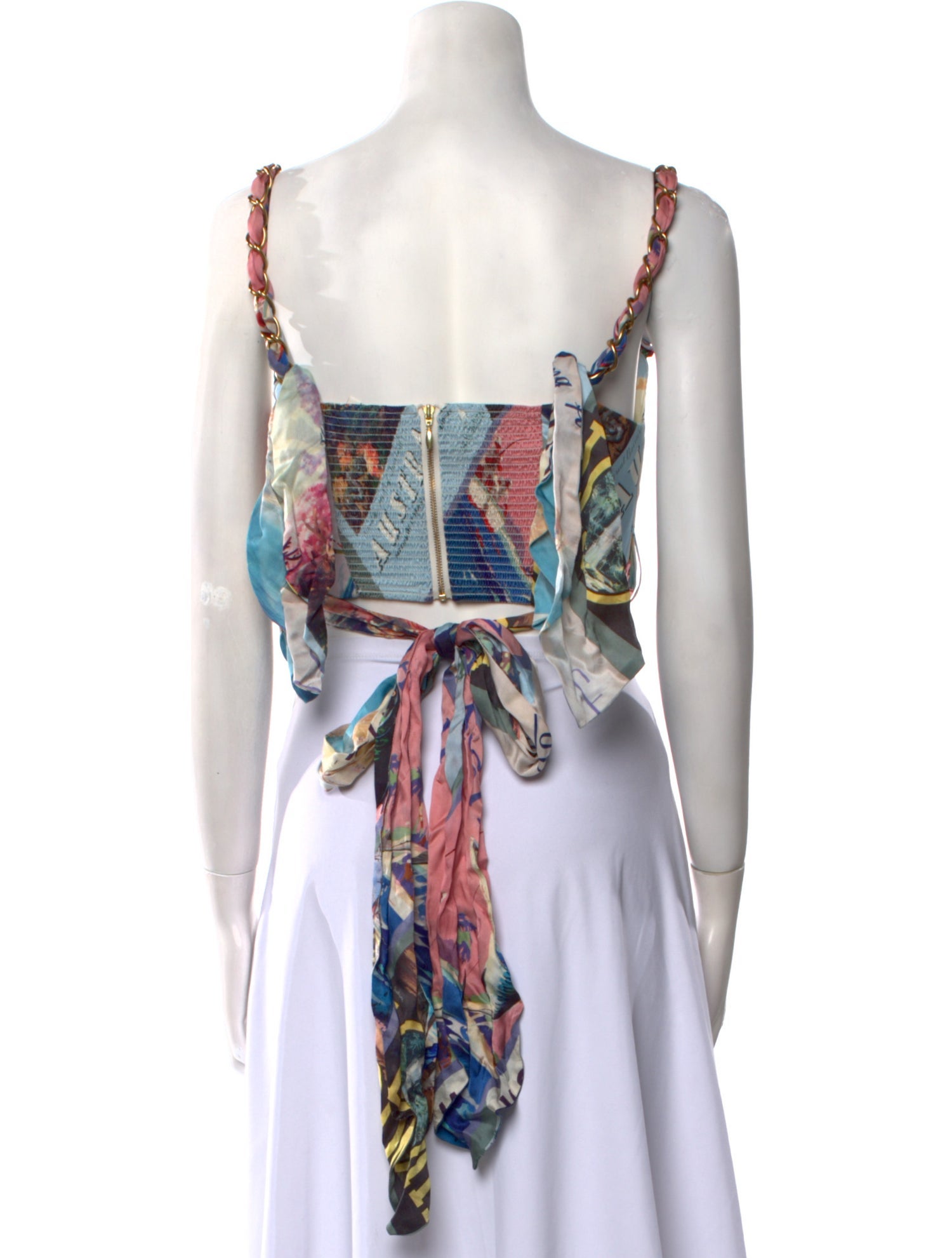 Zimmermann Silk Printed Crop Top