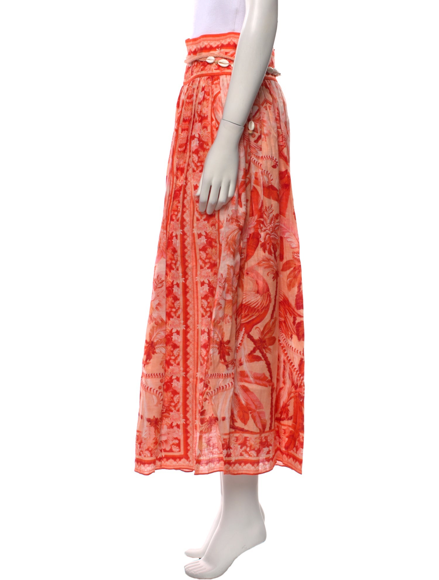 Zimmermann Linen Midi Length Skirt