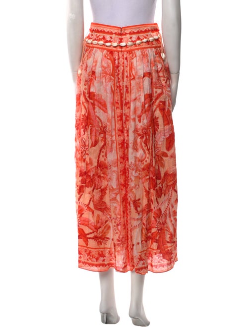 Zimmermann Linen Midi Length Skirt