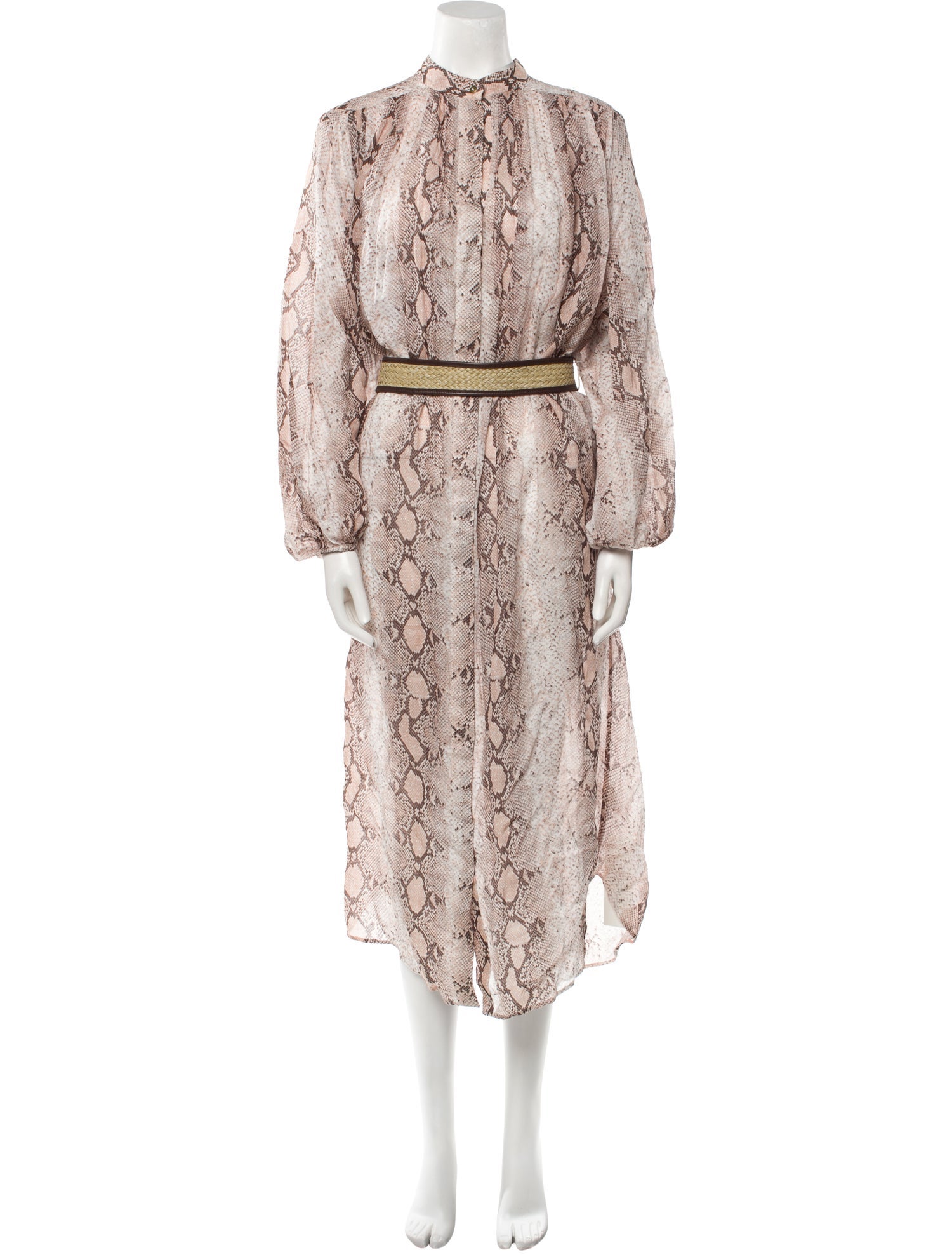 Zimmermann Animal Print Midi Length Dress