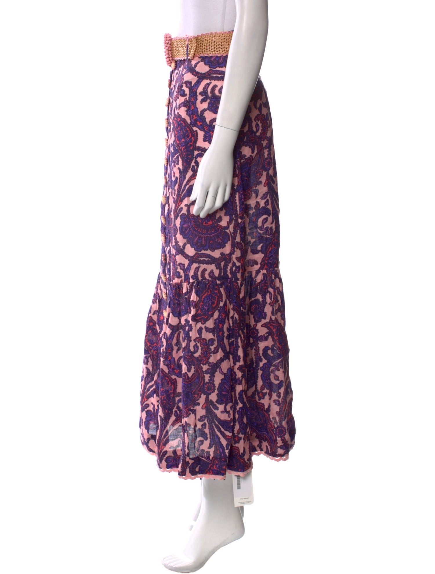 Zimmermann Linen Midi Length Skirt