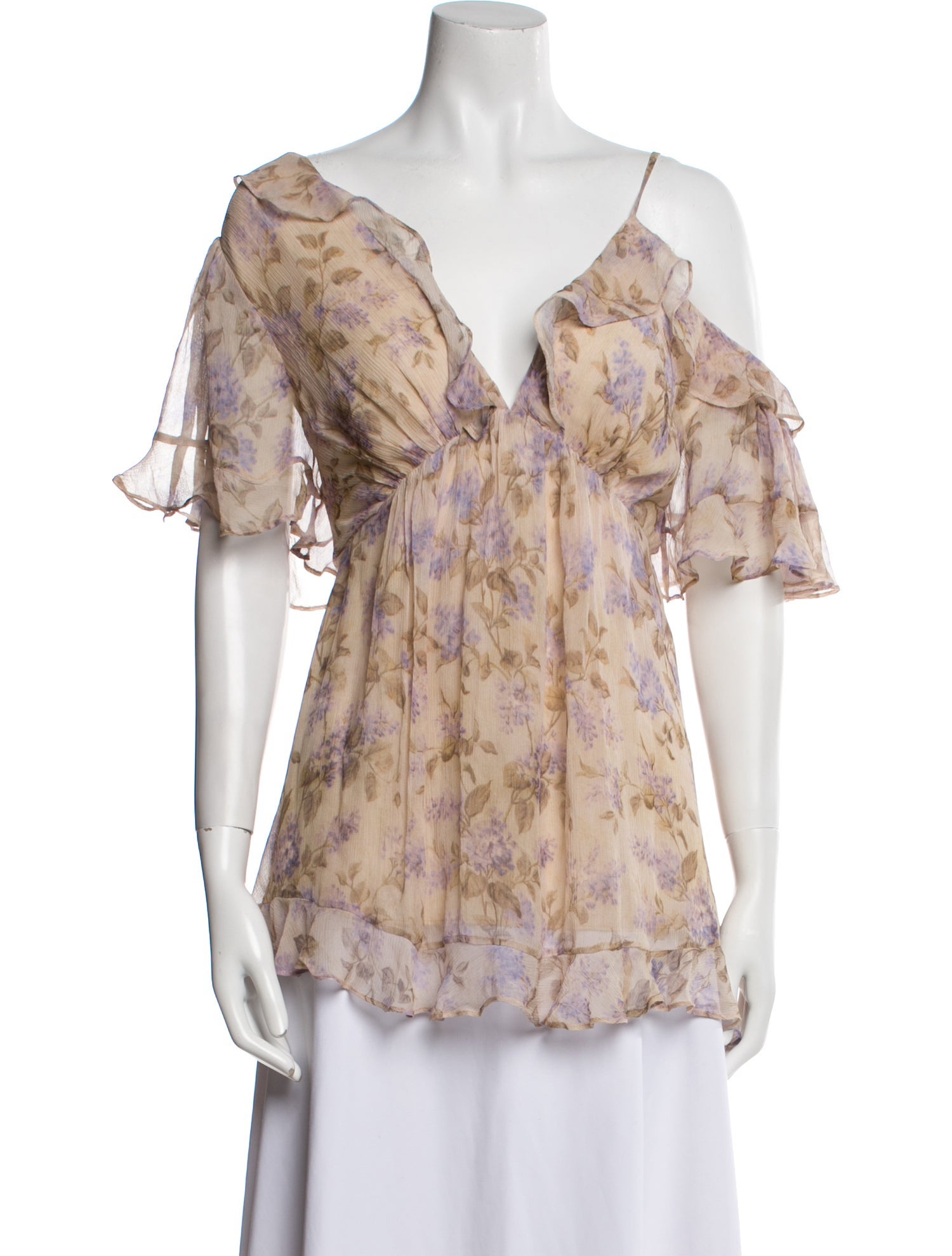 Zimmermann Silk Floral Print Blouse