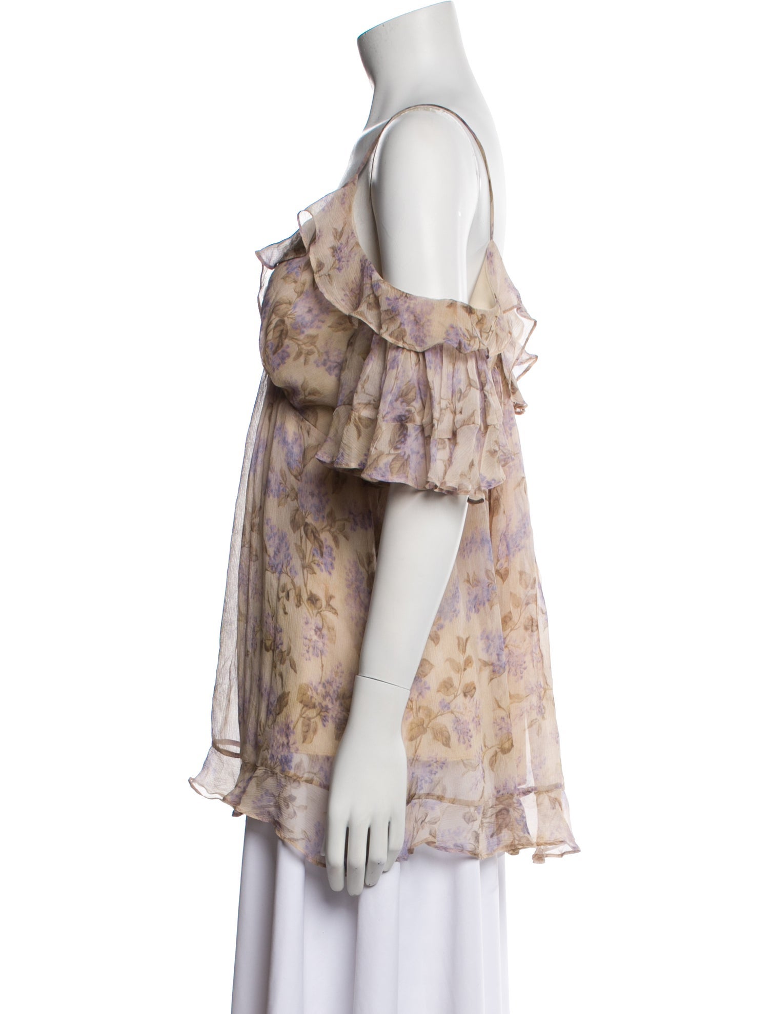 Zimmermann Silk Floral Print Blouse