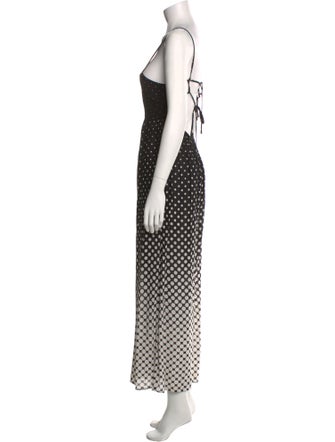 Zimmermann Polka Dot Print Square Neckline Jumpsuit