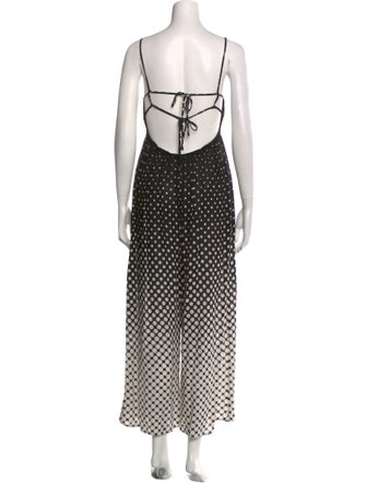 Zimmermann Polka Dot Print Square Neckline Jumpsuit
