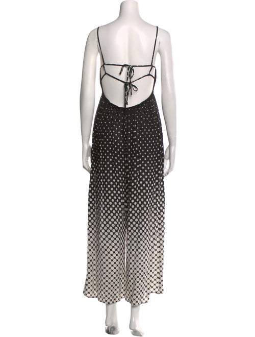 Zimmermann Polka Dot Print Square Neckline Jumpsuit
