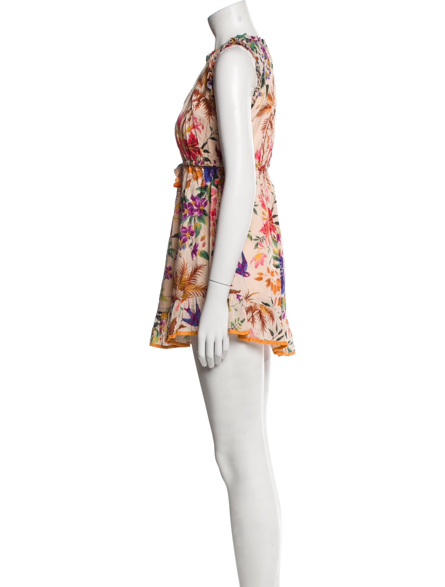 Zimmermann Girls' Floral Printed Sleeveless Dress