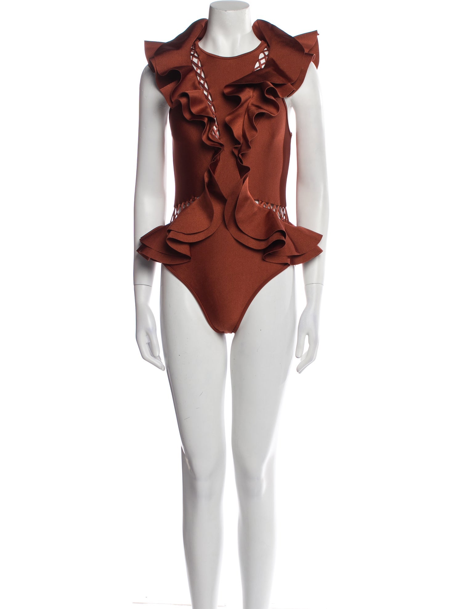 Zimmermann Ruffle Embellishment One-Piece w/ Tags