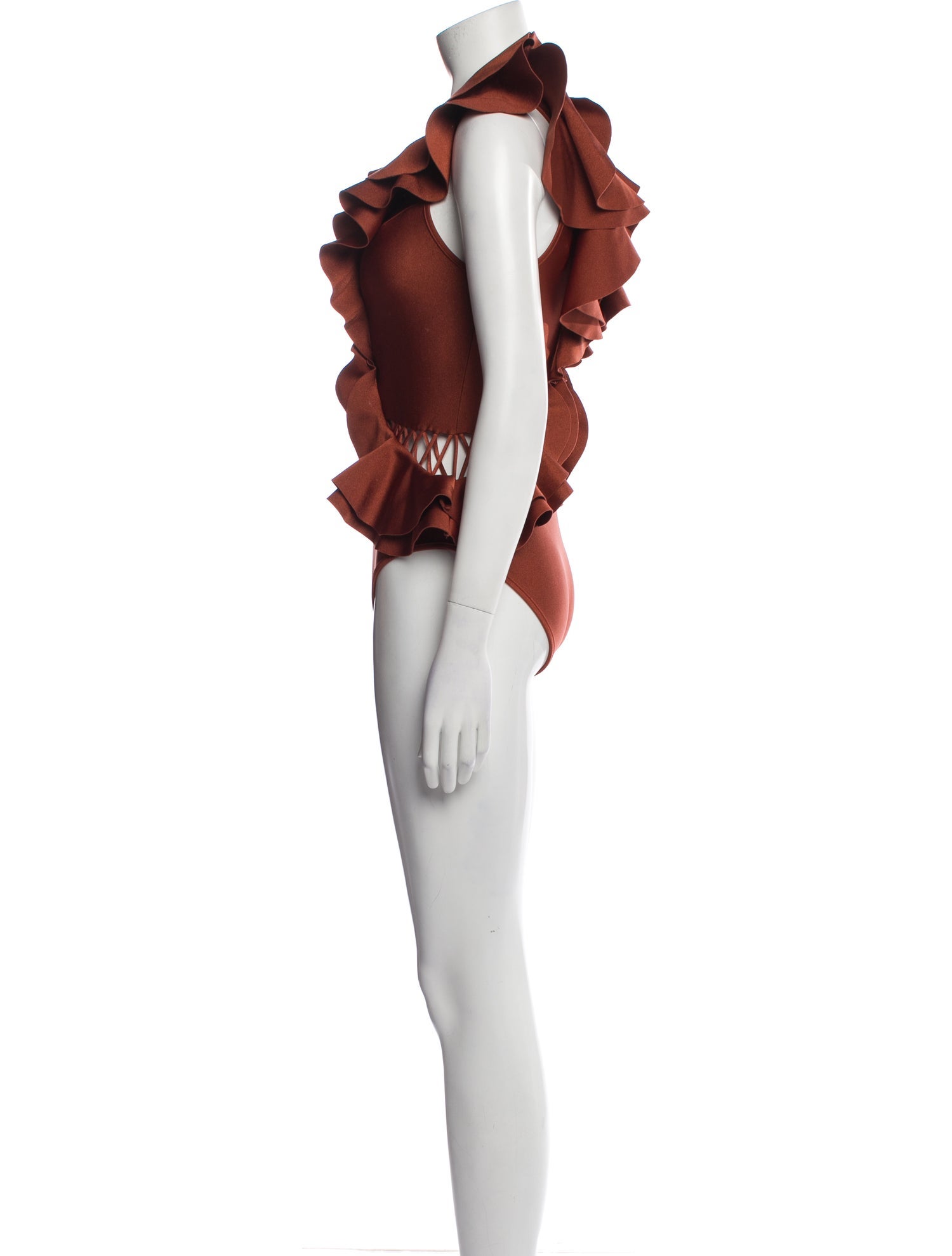 Zimmermann Ruffle Embellishment One-Piece w/ Tags